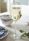 The Cole Collection Set of 4 Crystal White Wine Glasses