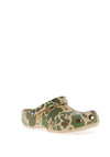 Crocs Mens Classic Printed Camo Clogs, Chai & Tan