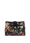 Zen Collection Floral Print Shoulder Bag, Black Multi