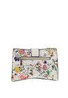 Zen Collection Floral Print Shoulder Bag, White Multi