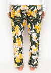 Cyberjammies Imogen Floral Print Pyjama Trousers, Green