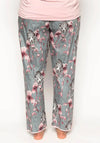 Cyberjammies Jessica Leopard Pyjama Bottoms, Grey