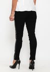 Badoo Coated Front Trousers, Black