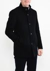 Remus Uomo Jonah Wool-Blend Tailored Coat, Black