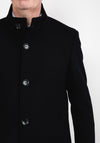 Remus Uomo Jonah Wool-Blend Tailored Coat, Black