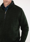 Daniel Grahame Drifter Half Zip Sweatshirt, Green