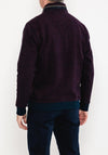 Daniel Grahame Drifter Half Zip Sweatshirt, Purple