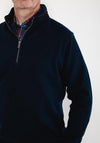 Daniel Grahame Drifters Half Zip Sweatshirt, Navy