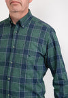 Daniel Grahame Ivano Check Shirt, Green & Navy