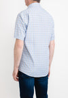Daniel Grahame Giovanni Check Short Sleeve Shirt, Blue