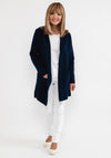 d.e.c.k. by Decollage One Size Hooded Cardigan, Navy
