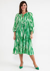 d.e.c.k. by Decollage One Size Print Smock Dress, Green