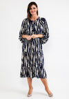d.e.c.k. by Decollage One Size Print Smock Dress, Navy