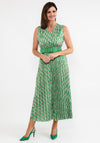 d.e.c.k. by Decollage One Size Glitter Maxi Dress, Green