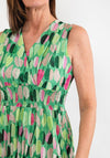 d.e.c.k. by Decollage One Size Glitter Maxi Dress, Green Multi