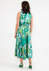 d.e.c.k. by Decollage One Size Swirl Maxi Dress, Green