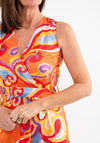 d.e.c.k. by Decollage One Size Swirl Maxi Dress, Orange