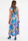 d.e.c.k. by Decollage One Size Swirl Maxi Dress, Blue