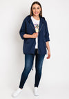 d.e.c.k. By Decollage One Size Crinkle Jacket, Navy