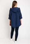 d.e.c.k. By Decollage One Size Crinkle Jacket, Navy