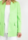 d.e.c.k. by Decollage Faux Suede Open Jacket, Lime Green