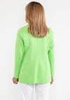 d.e.c.k. by Decollage Faux Suede Open Jacket, Lime Green