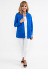 d.e.c.k. by Decollage Faux Suede Open Jacket, Royal Blue
