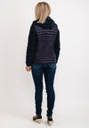 Barbara Lebek Optic Down Quilted Mix Short Jacket, Navy