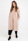 d.e.c.k. by Decollage One Size Long Jersey Jacket, Beige