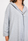 d.e.c.k. by Decollage One Size Long Jersey Jacket, Grey