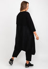 d.e.c.k. by Decollage Curved Hem Dress, Black