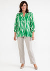 d.e.c.k. by Decollage One Size Print Blouse, Green