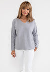 d.e.c.k. by Decollage One Size Knit Jumper, Light Grey