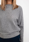 d.e.c.k by Decollage One Size Ribbed Sweater, Grey