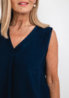 d.e.c.k. By Decollage One Size Vest Top, Navy