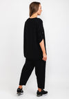 d.e.c.k. by Decollage One Size V Neck Top, Black