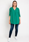 d.e.c.k. By Decollage One Size Blouse, Green