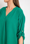 d.e.c.k. By Decollage One Size Blouse, Green
