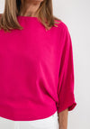 d.e.c.k. by Decollage One Size Keyhole Back Top, Fuchsia
