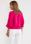 d.e.c.k. by Decollage One Size Keyhole Back Top, Fuchsia