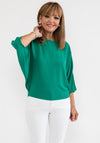 d.e.c.k. by Decollage One Size Keyhole Back Top, Green