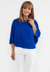 d.e.c.k. by Decollage One Size Keyhole Back Top, Royal Blue