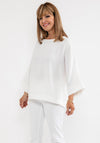d.e.c.k. by Decollage One Size Batwing Top, Off White