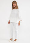 d.e.c.k. by Decollage One Size Batwing Top, Off White