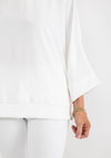 d.e.c.k. by Decollage One Size Batwing Top, Off White