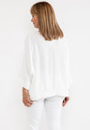 d.e.c.k. by Decollage One Size Batwing Top, Off White
