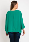 d.e.c.k. By Decollage One Size Batwing Top, Green