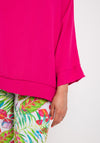 d.e.c.k. By Decollage One Size Batwing Top, Fuchsia