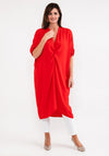 d.e.c.k. by Decollage One Size Long Tunic Top, Red