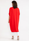 d.e.c.k. by Decollage One Size Long Tunic Top, Red